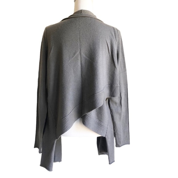 360 Cashmere Open Drape Gray Cardigan Small - Picture 9 of 10